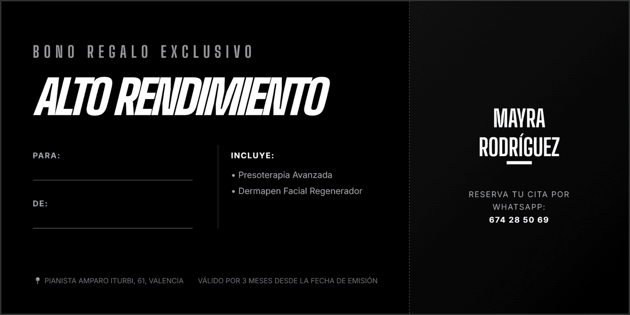 Bono Regalo Alto Rendimiento