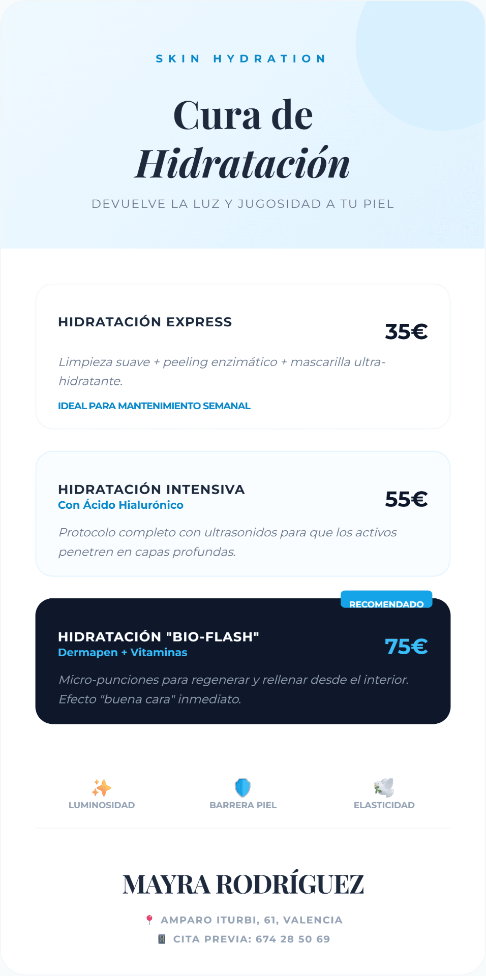 Cura de Hidratación