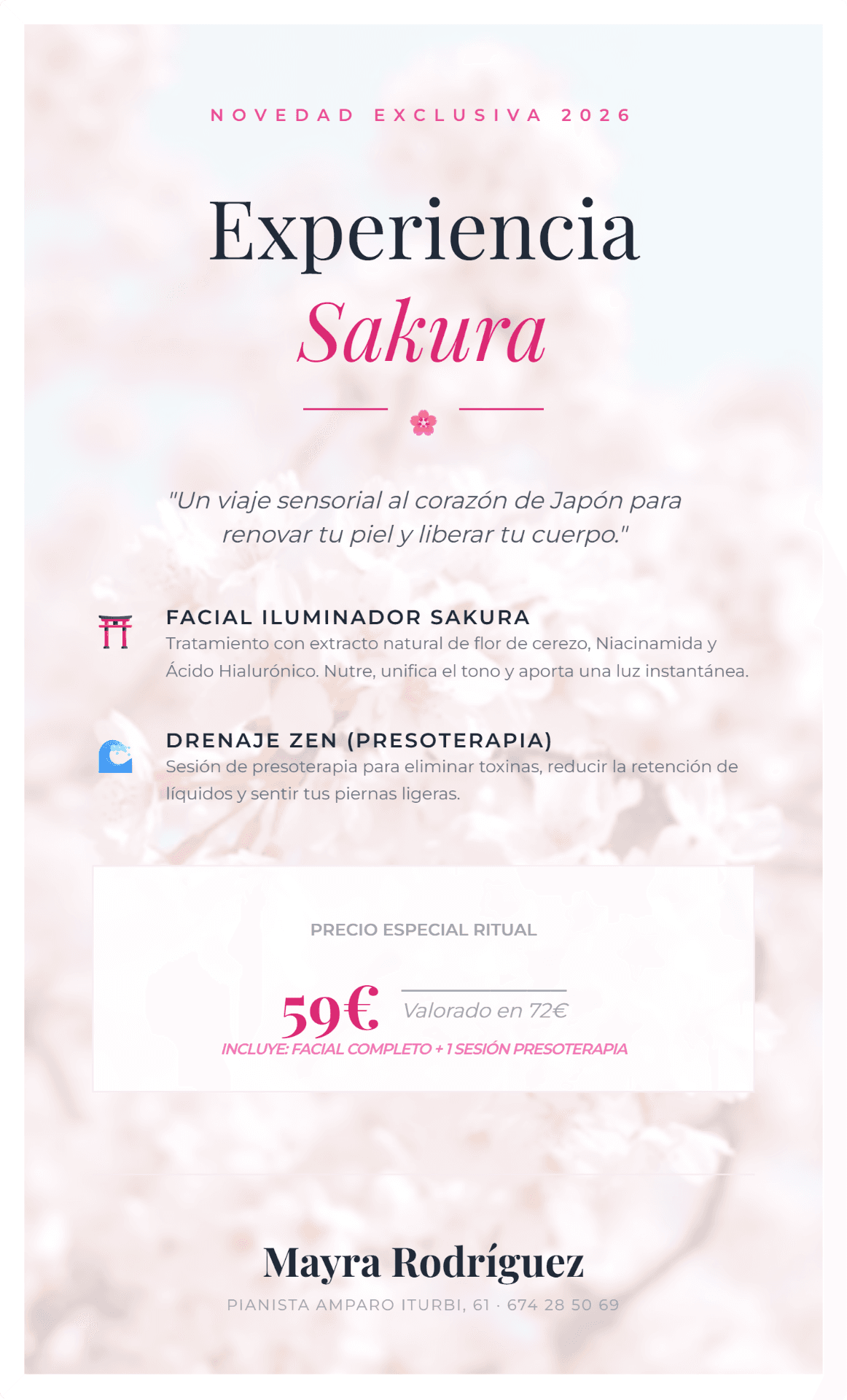 Experiencia Sakura
