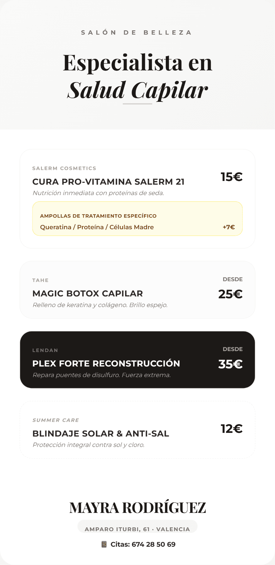 Especialista en Salud Capilar